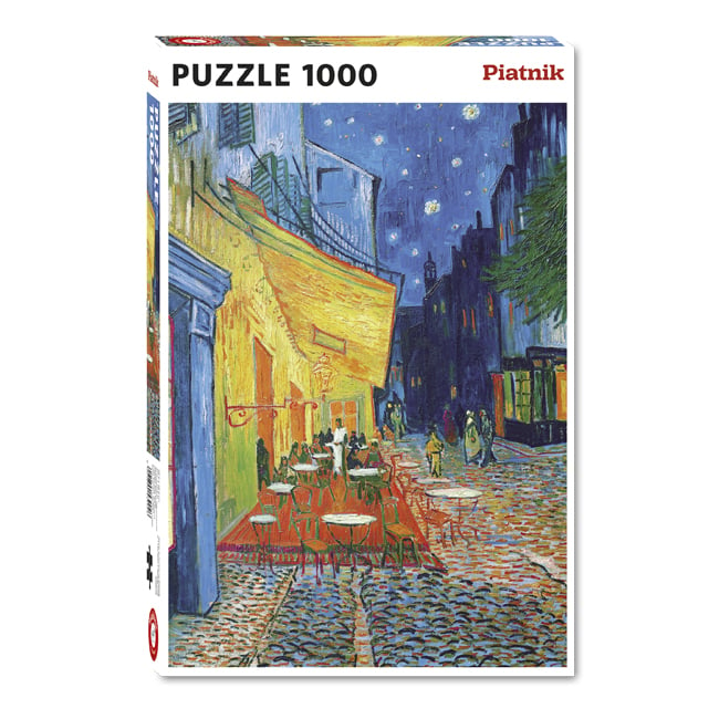 Puzzle 1000 pièces - Terrasse du café le soir de Van Gogh Piatnik