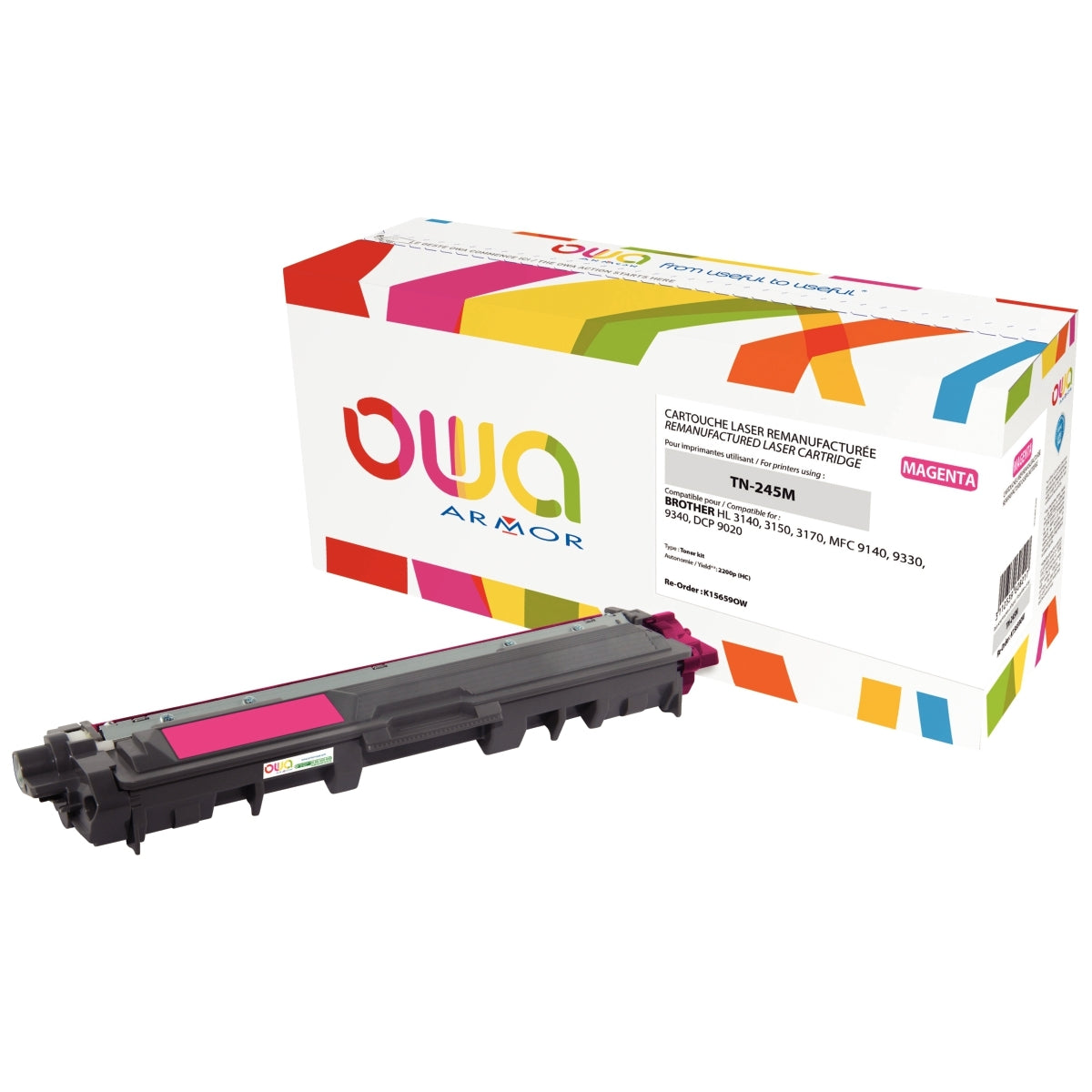 OWA Armor toner laser magenta haute capacité compatible Brother TN245M