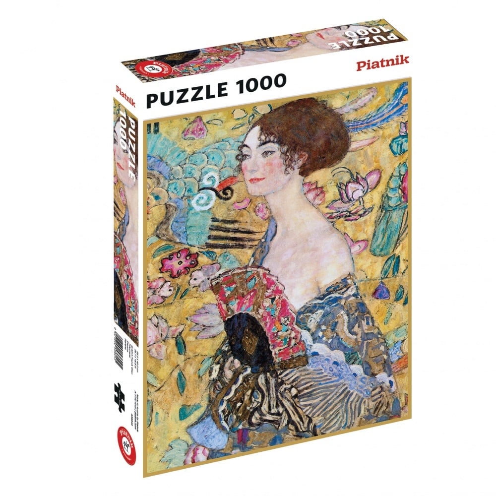 Puzzle 1000 pièces KLIMT - DAME A L'EVENTAIL Piatnik