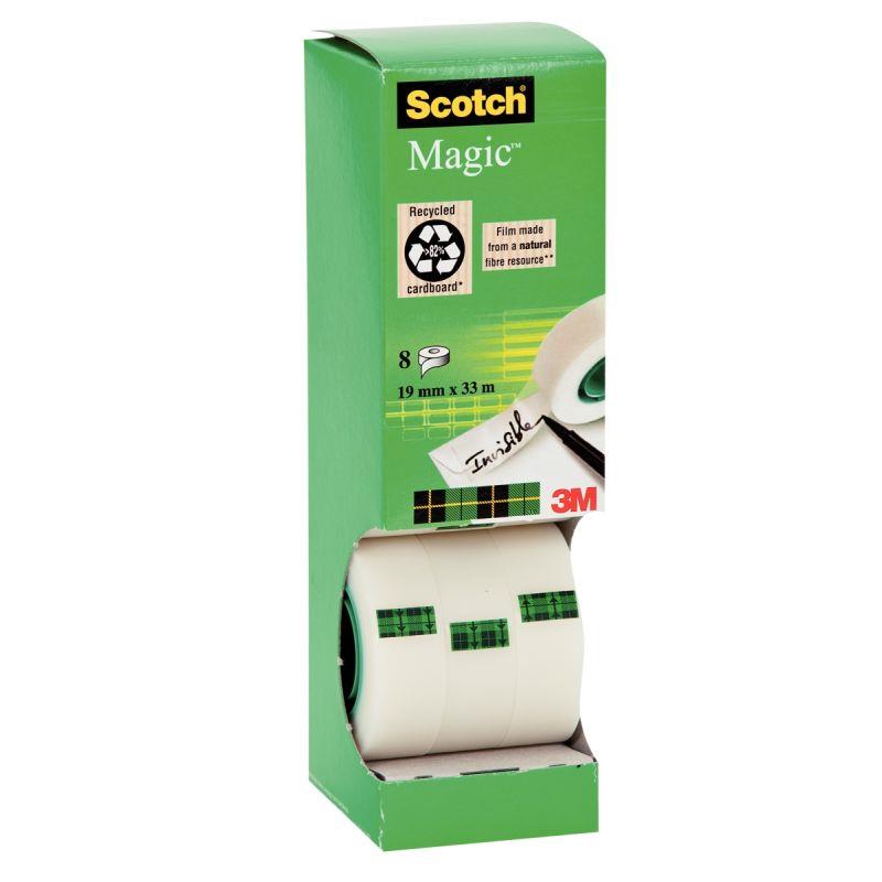 Tour distributrice de 8 rouleaux Scotch Magic 19mmx33m