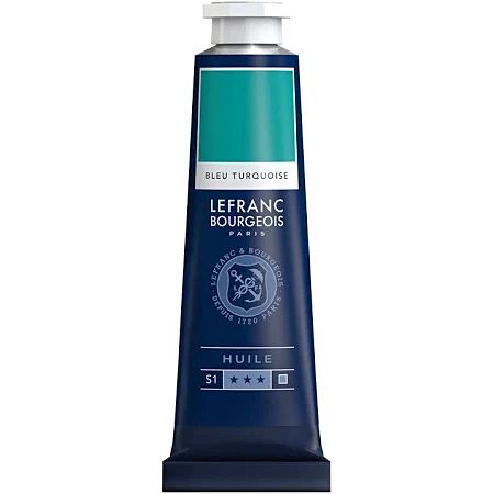 Peinture à l'huile Bleu Turquoise - 40ml - LEFRANC BOURGEOIS