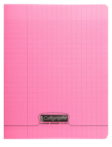 CAHIER PIQUÉ ROSE 17X22CM 96P SÉYÈS 90G