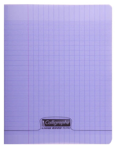 CAHIER PIQUÉ VIOLET 17X22CM 96P SÉYÈS 90G