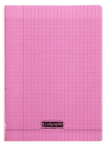 CAHIER PIQUÉ ROSE 21X29,7CM 96P SÉYÈS 90G