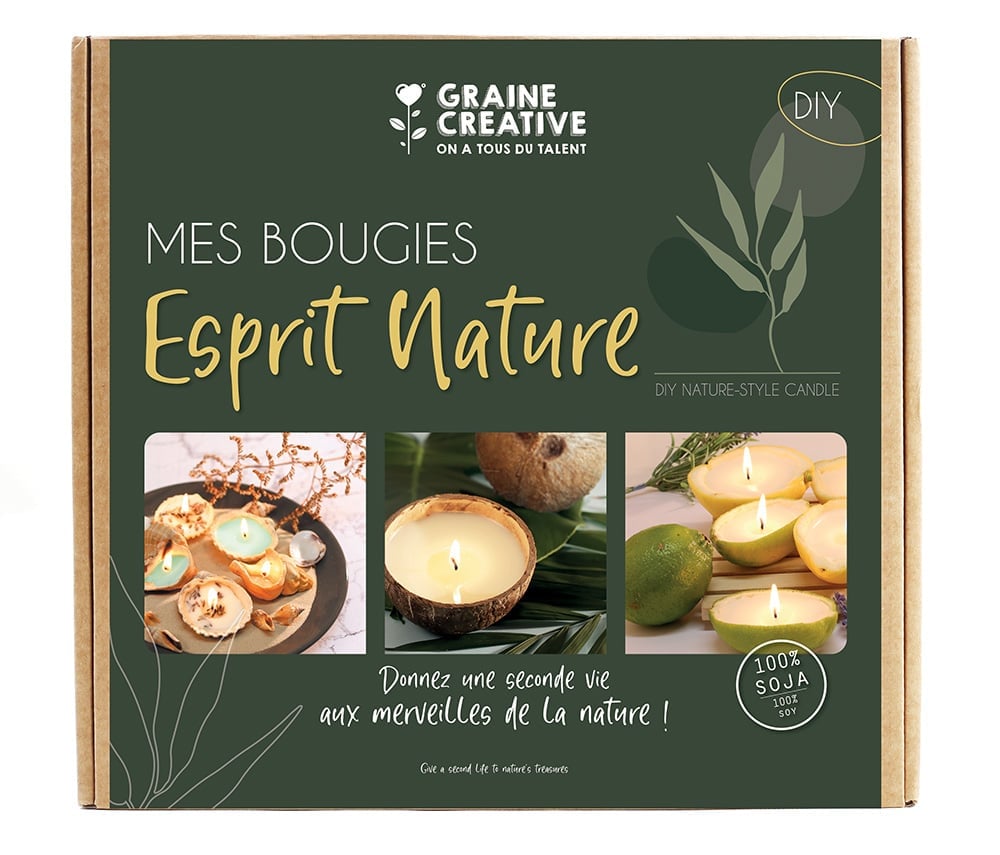 Coffret DIY Bougie - Esprit Nature