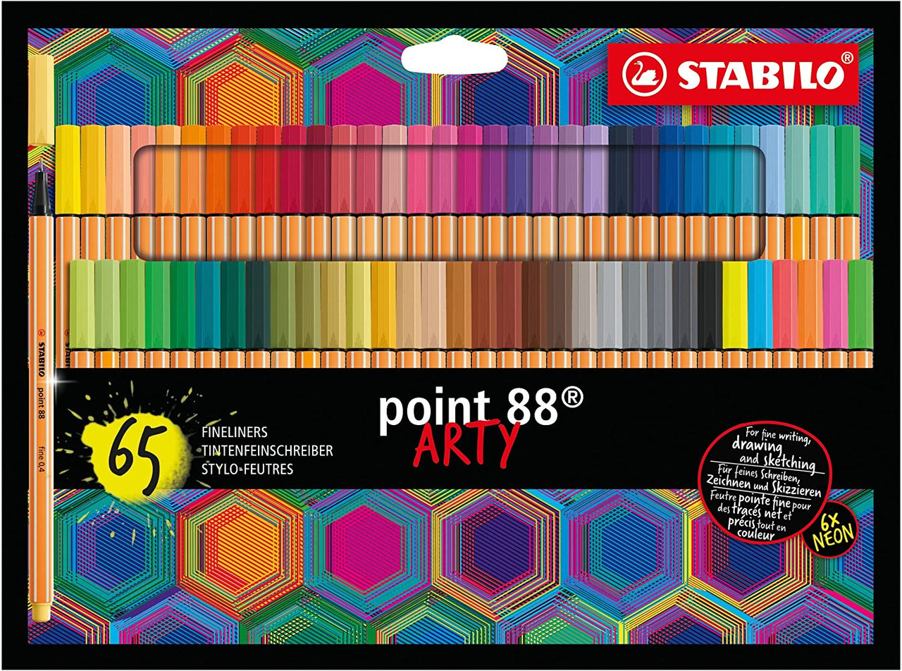 STABILO Point 88 ARTY stylo fin Multicolore 65 pièce(s)