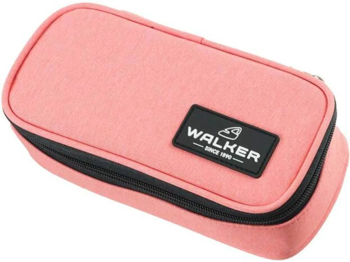 Trousse plumier Walker Pure Eco - 1 compartiment - pêche