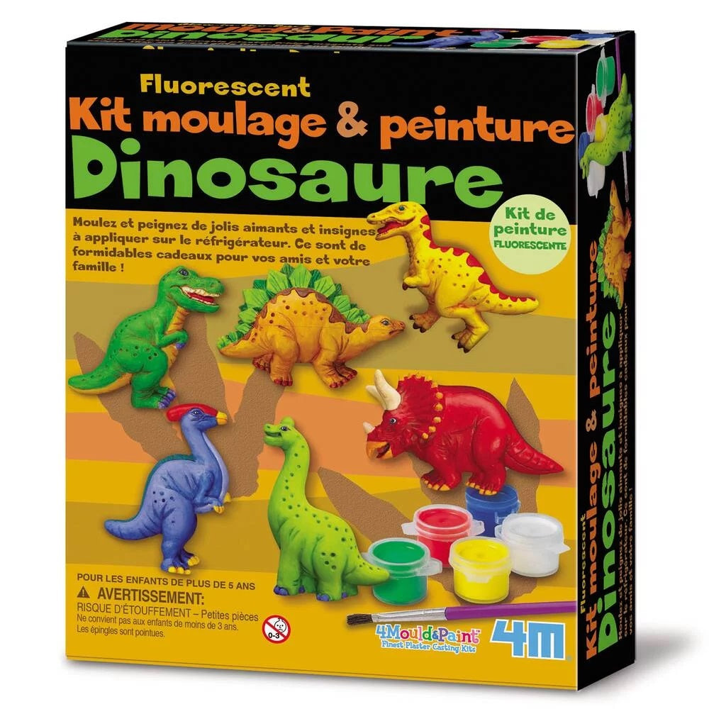 KIT DE MOULAGE DINOSAURE FLUORESCENT 4M Crea