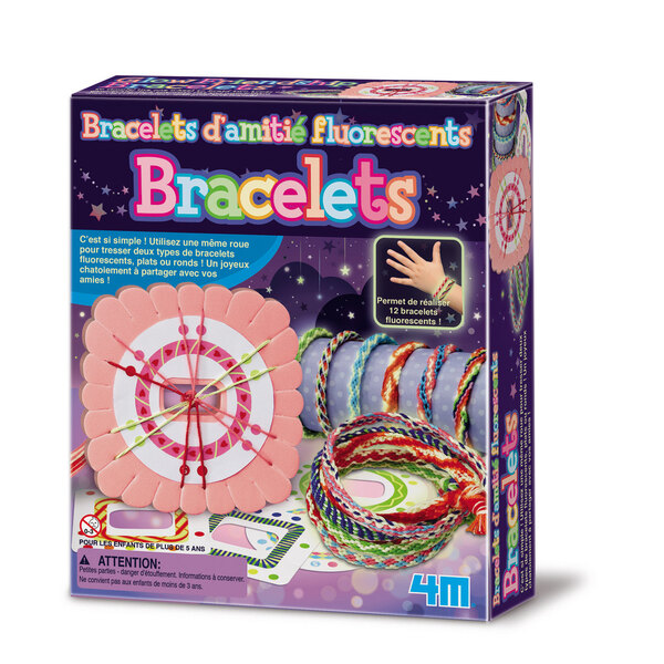 KIT DE CREATION DE BRACELETS d'AMITIÉ FLUORESCENTS