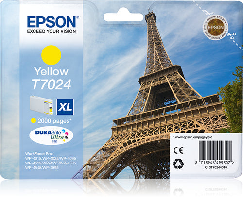 Cartouche jet d'encre à la marque Epson T702440 jaune haute capacité