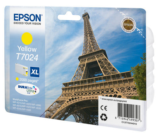 Cartouche jet d'encre à la marque Epson T702440 jaune haute capacité