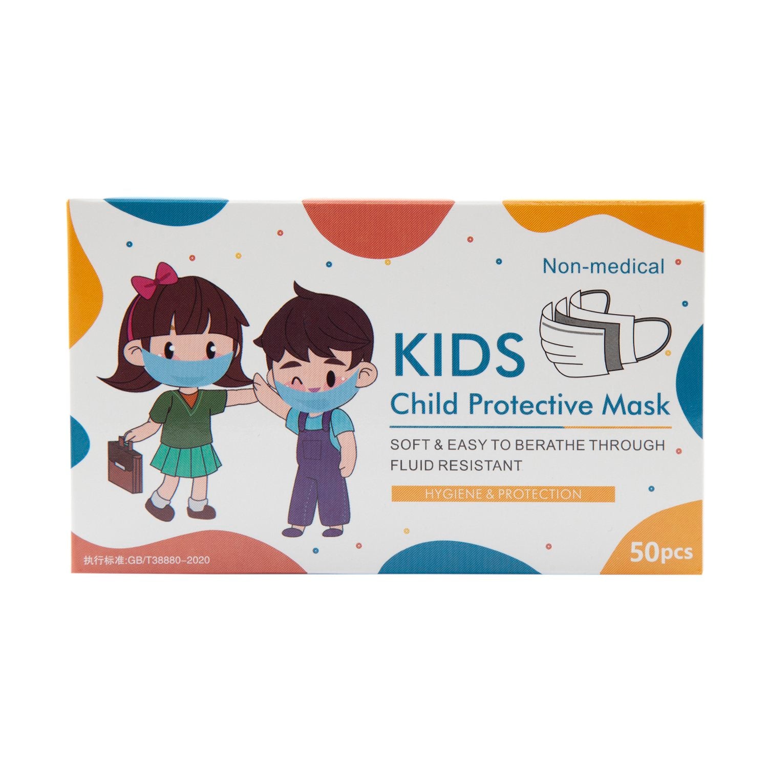 BTE 50 MASQUES ENFANT USAGE UNIQUE 3P TAILLE M