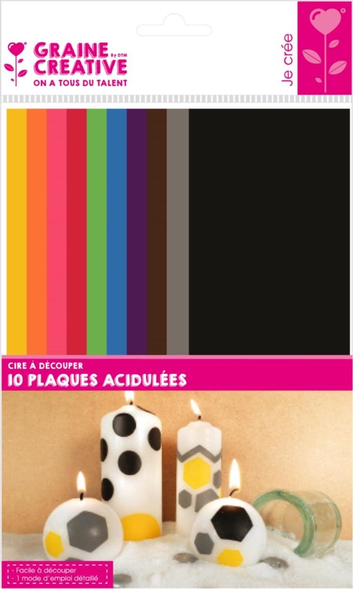 CIRE A DECOUPER - 10 PLAQUES ACIDULEES DE 65X150MMX0.5MM