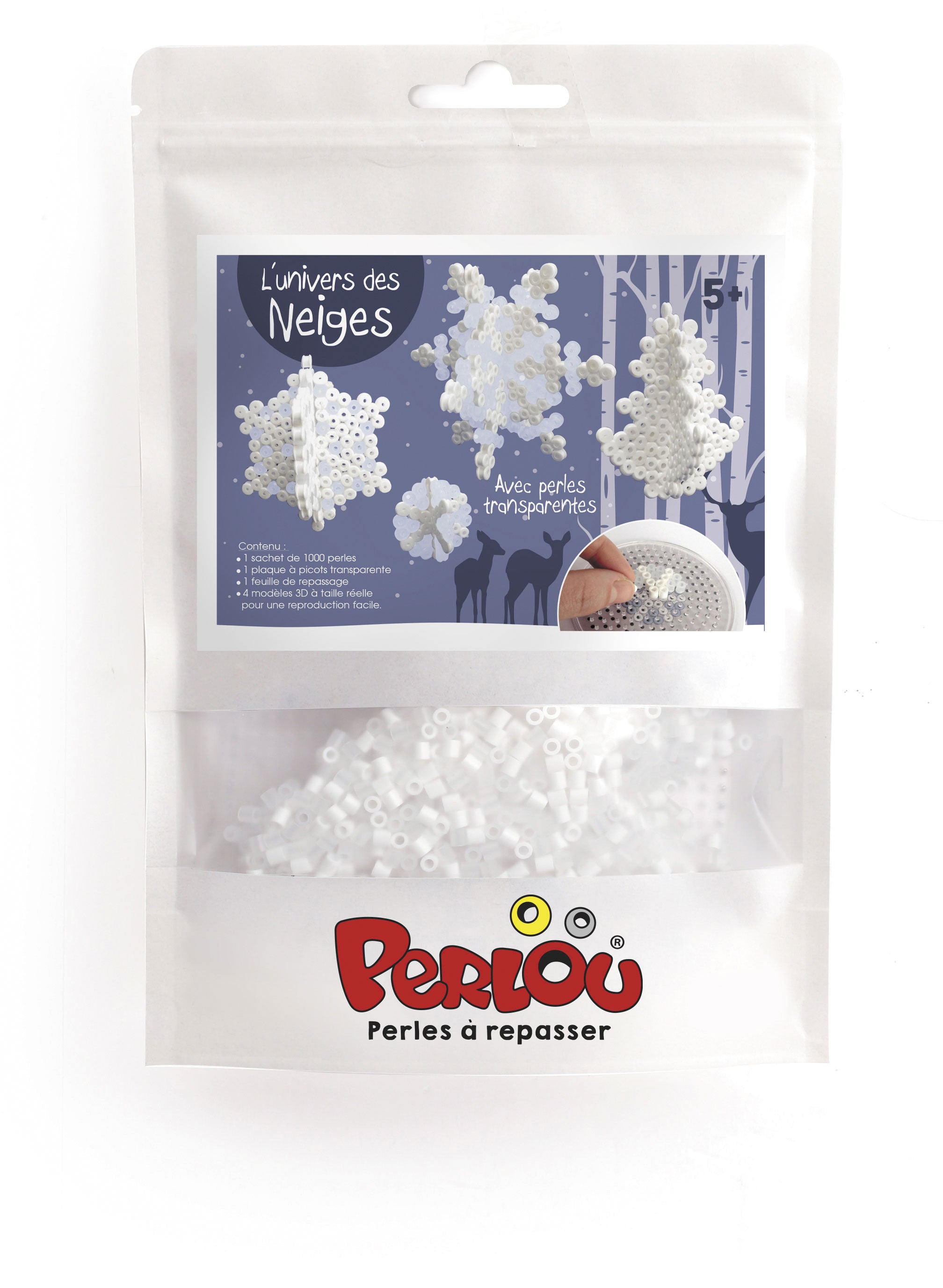 KIT PERLOU UNIVERS DES NEIGES - NOEL 3D 1000 PERLES