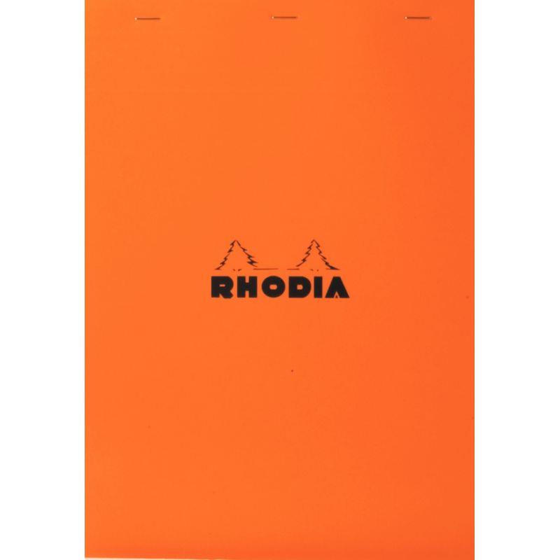 Bloc de bureau RHODIA 80 feuilles, format A4+, quadrillé 5x5, papier blanc 80g