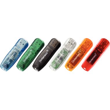 CLE USB2.0 INTENSO RAINBOW 4GO