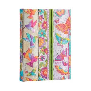 Agenda 12 Mois Journalier 2023 COLIBRIS ET PAPILLONS PAPERBLANKS