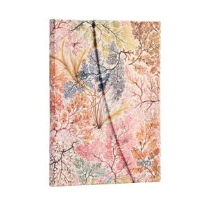 AGENDA SEMAINIER 13X18CM PAPERBLANKS ANEMONE MIDI 12 MOIS VERTICAL