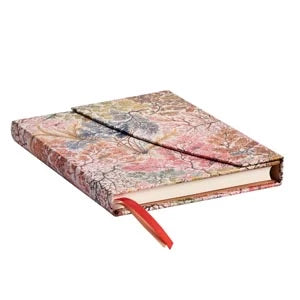 AGENDA SEMAINIER 13X18CM PAPERBLANKS ANEMONE MIDI 12 MOIS VERTICAL