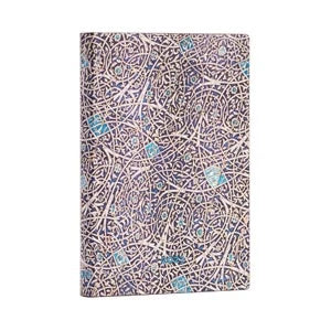 AGENDA SEMAINIER 9,5X14CM PAPERBLANKS GRANADA TURQUOISE FLEXI MINI 12 MOIS VERTICAL