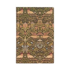 AGENDA SEMAINIER 9,5X14CM PAPERBLANKS MORRIS OISEAUX FLEXI MINI 12 MOIS VERTICAL