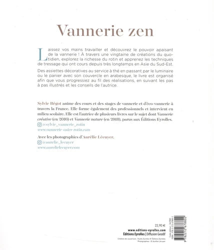 Vannerie zen - 20 créations en rotin à réaliser avec des techniques de vannerie