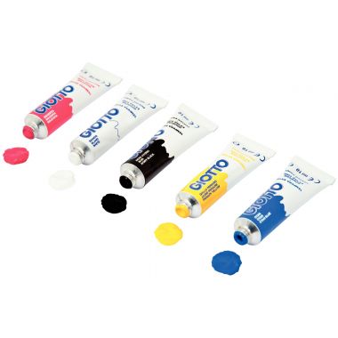 Blister de 5 tubes de gouache GIOTTO extra fine 10ml