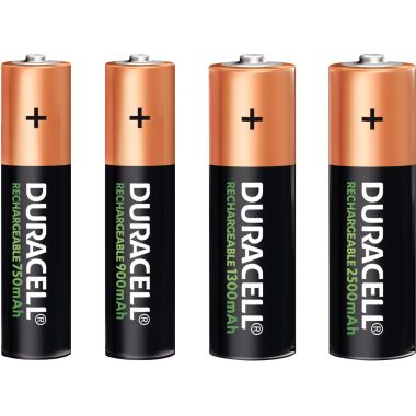 Blister de 4 accu DURACELL AA 1300A PLUS POWER