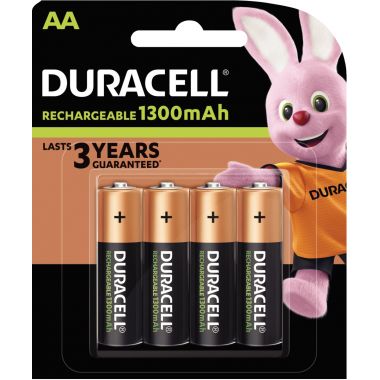 Blister de 4 accu DURACELL AA 1300A PLUS POWER