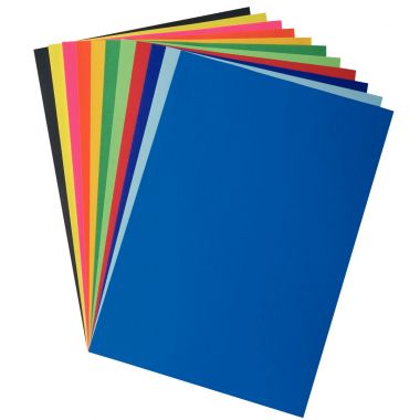 Paquet de 25 feuilles affiche couleurs éclatantes 85g format 60x80cm jaune d'or