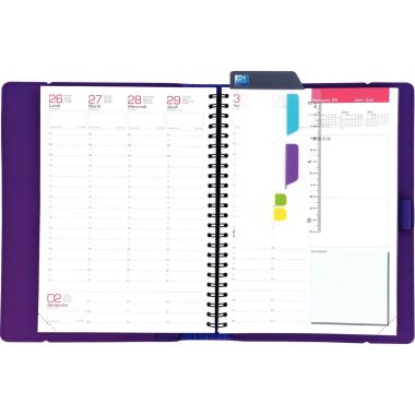 Agenda semainier My Fab 15 x 21 cm violet