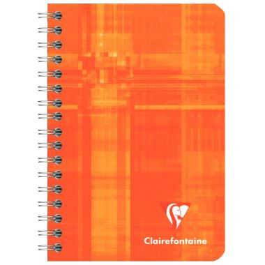 Carnet à reliure intégrale 100 pages CLAIREFONTAINE, format 9x14 cm, quadrillé 5x5, papier 90g