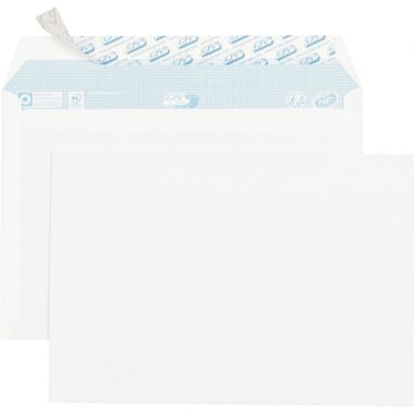 Boite de 70 enveloppes blanches 162x229mm 80g bande siliconée