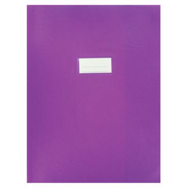 Paquet de 10 protèges-cahier épaisseur 21/100ème 24x32cm PVC coloris violet