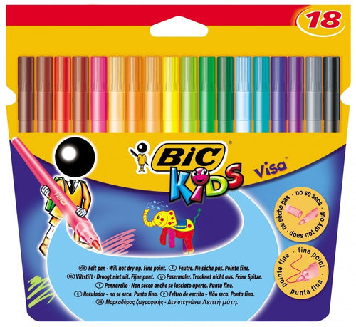 Boîte de 12 feutres Visacolor XL rouge