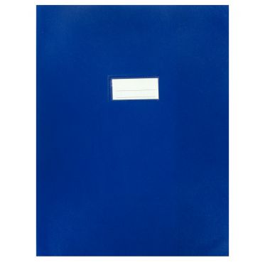 Paquet de 10 protèges-cahier épaisseur 21/100ème 24x32cm PVC coloris bleu