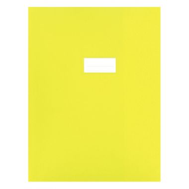 Paquet de 10 protèges-cahier épaisseur 21/100ème 24x32cm PVC coloris jaune