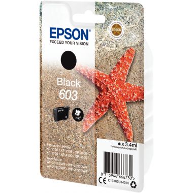 Epson ETOILE DE MER / 603 cartouche jet d'encre noire authentique (T03U140)