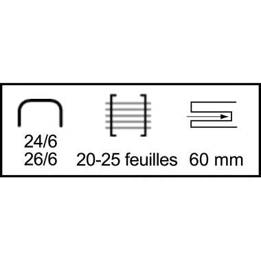 Agrafeuse de table Ergologic 20-25 feuilles