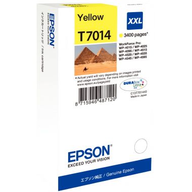 Epson PYRAMIDE cartouche jet d'encre jaune très haute capacité authentique (T701440)