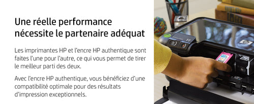 HP 953XL cartouche d'encre jaune grande capacité authentique (F6U18AE)