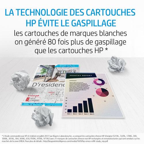 HP 305XL cartouche d'encre trois couleurs grande capacité authentique (3YM63AE)