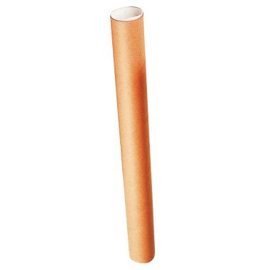 Tube en carton diamètre 4cm longueur 38cm avec 2 embouts