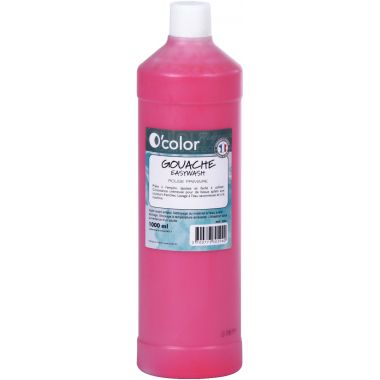 Flacon 1 L de gouache liquide économique coloris O'COLOR magenta