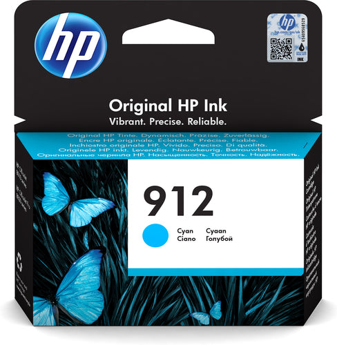 HP 912 cartouche d'encre cyan authentique (3YL77AE)