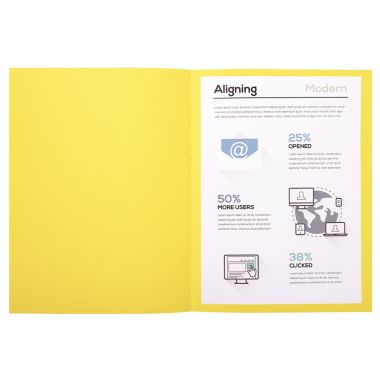 Paquet de 100 chemises 170g FOREVER format 24x32 cm, jaune