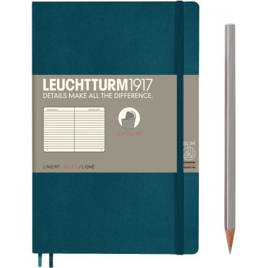 Carnet de note format  B6+ couverture souple ligné coloris vert d'eau