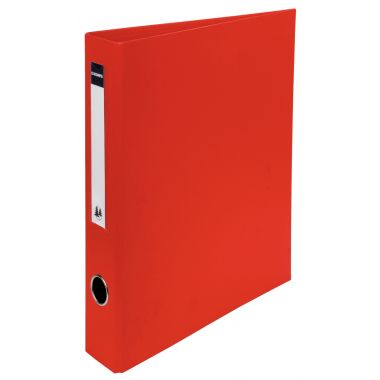 Classeur rigide rembordé PVC, 4 anneaux en D, format A4+, dos 7 cm, rouge