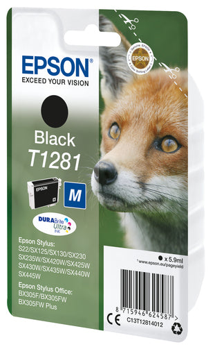 Epson RENARD cartouche jet d'encre noire authentique (T128140)