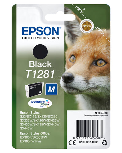 Epson RENARD cartouche jet d'encre noire authentique (T128140)